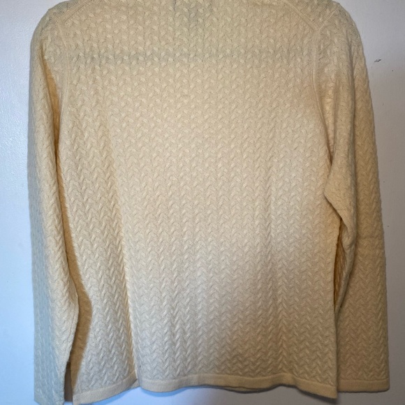 Charter Club 2 Ply Cashmere Cable Knit Sweater Size M - Picture 5 of 5